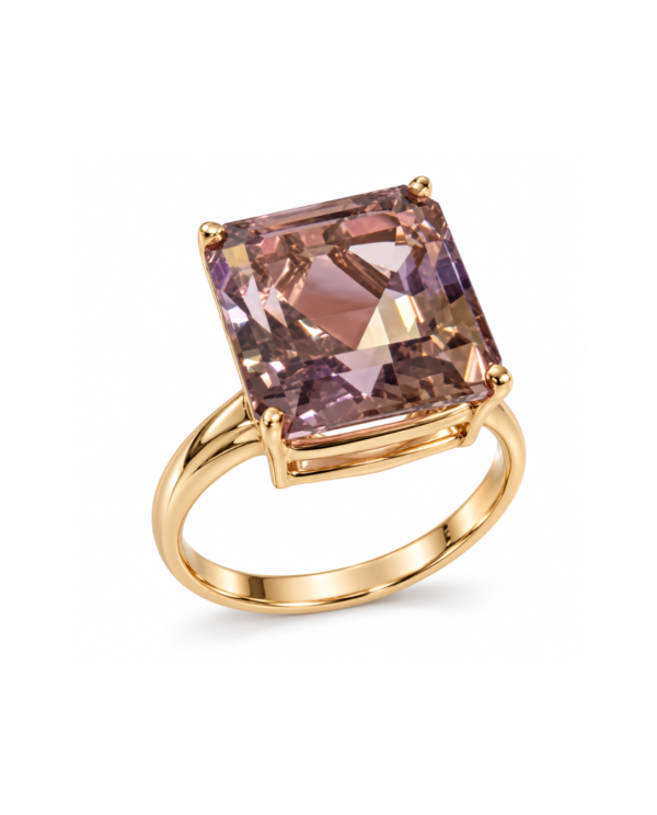 Ametrine Octagon Ring in 14k Gold