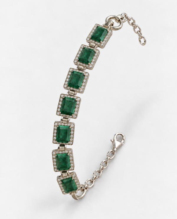 Emerald Cubic Zirconia Bracelet