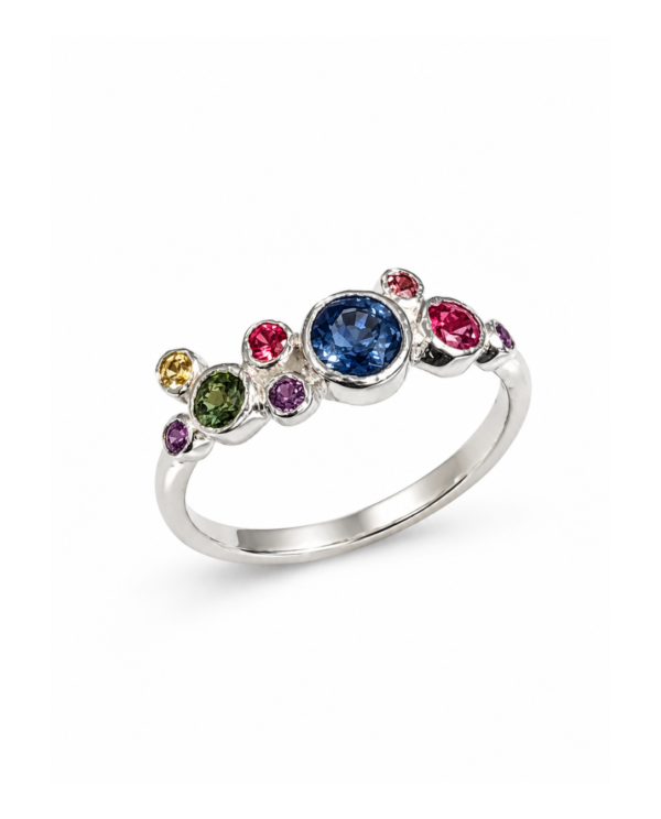 Semi-Precious Gemstone Cluster Ring