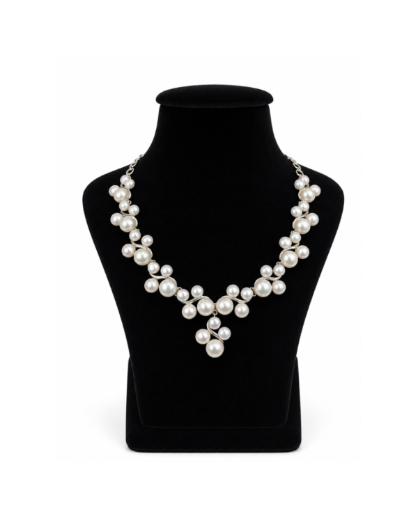 Pearl Cluster Necklace