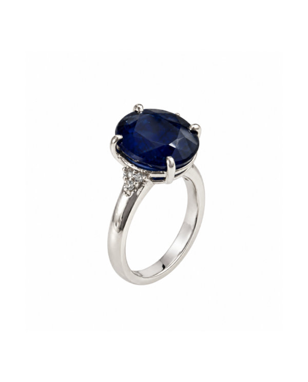 Sapphire & Cubic Zirconia Ring