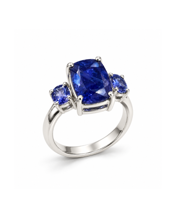 3 Stone Tanzanite Ring